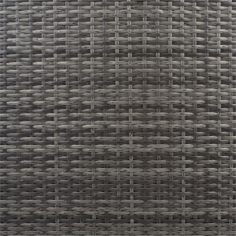 Safavieh Horus Wicker and Rattan Dining Set in Gray / Brown / White