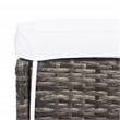 Safavieh Horus Wicker and Rattan Dining Set in Gray / Brown / White