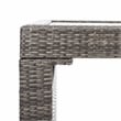 Safavieh Horus Wicker and Rattan Dining Set in Gray / Brown / White
