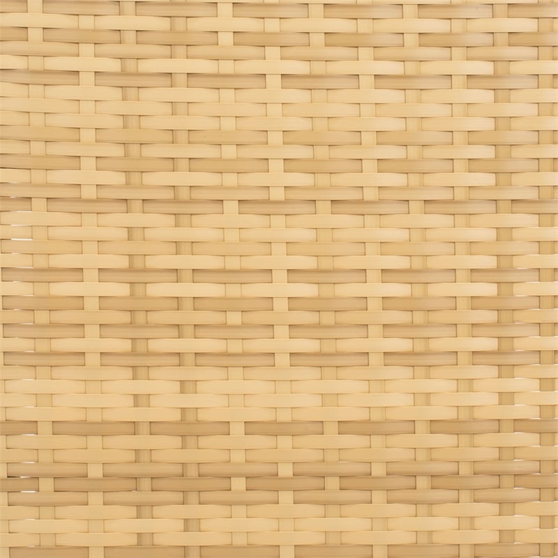 Safavieh Horus Wicker and Rattan Dining Set in Natural / White
