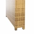 Safavieh Horus Wicker and Rattan Dining Set in Natural / White