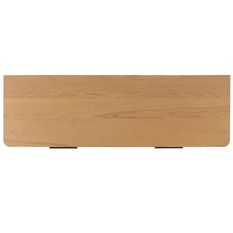 Safavieh Gabrietta 6 Drawer Wood Dresser in Natural / Black