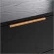 Safavieh Gabrietta 6 Drawer Wood Dresser  in Black / Gold