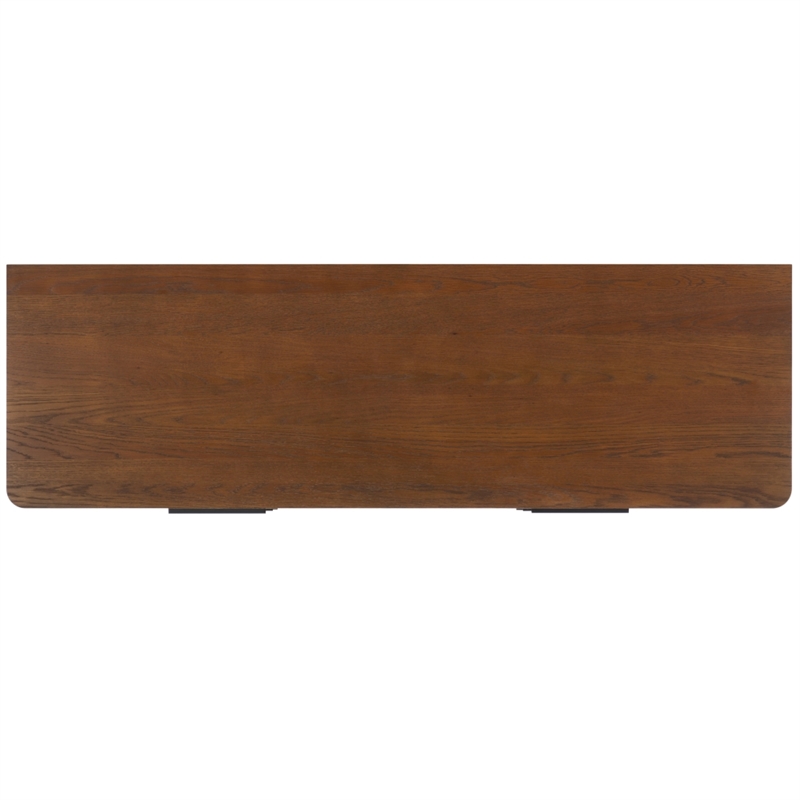 Safavieh Gabrietta 6 Drawer Wood Dresser in Oak / Black