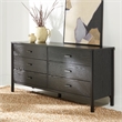 Safavieh Jaylessa Wood and Metal Dresser in Black