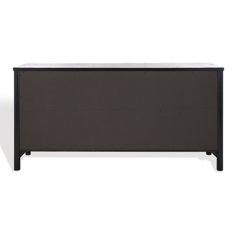 Safavieh Jaylessa Wood and Metal Dresser in Black