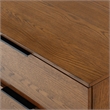 Safavieh Titus 6 Drawer Wood and Metal Stacked Dresser in Oak