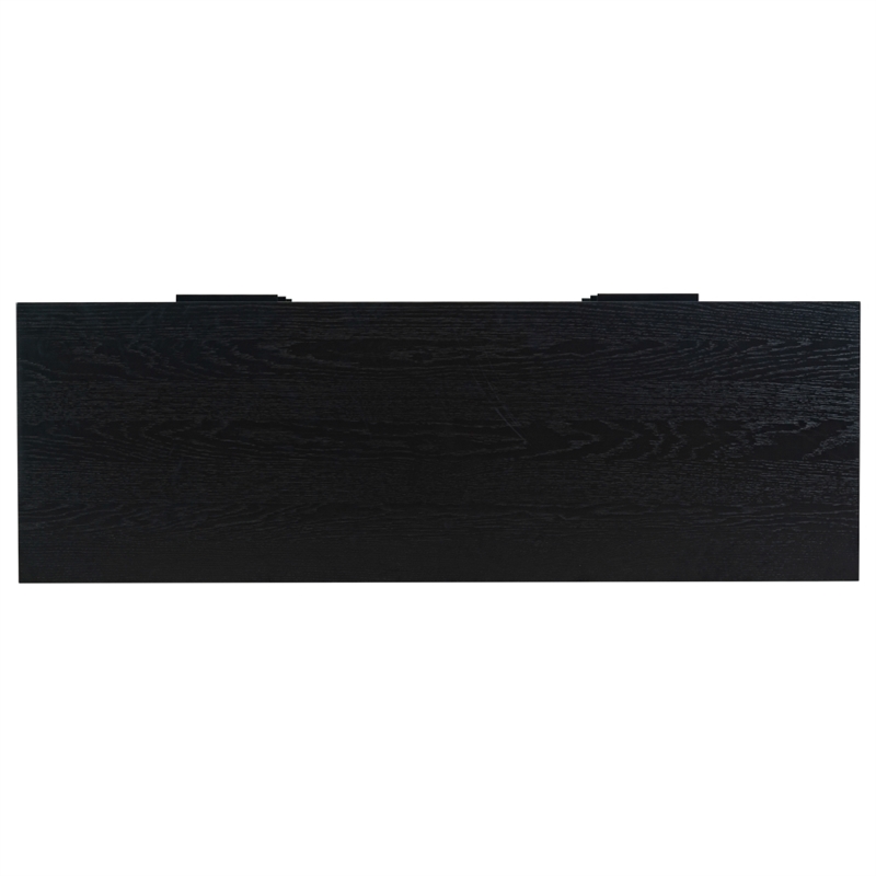 Safavieh Titus 6 Drawer Wood and Metal Stacked Dresser in Black