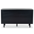 Safavieh Shelbie 6 Drawer Reeded Wood Dresser in Black / Black