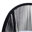 Safavieh Halcott 4Pc Steel and Fabric Living Set in Black / White