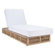 Safavieh Gillian Steel and Fabric Daybed in Tan / White