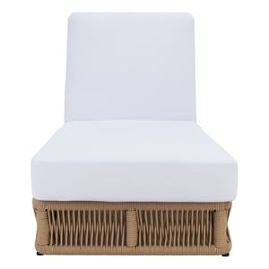 Safavieh Gillian Steel and Fabric Daybed in Tan / White