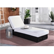Safavieh Gillian Steel and Fabric Daybed in Black / White