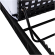 Safavieh Gillian Steel and Fabric Daybed in Black / White