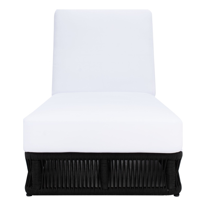 Safavieh Gillian Steel and Fabric Daybed in Black / White