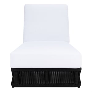 Safavieh Gillian Steel and Fabric Daybed in Black / White