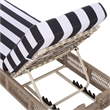Safavieh Gillian Steel and Fabric Daybed in Tan / Black