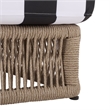 Safavieh Gillian Steel and Fabric Daybed in Tan / Black