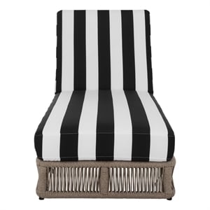 Safavieh Gillian Steel and Fabric Daybed in Tan / Black