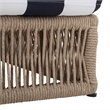 Safavieh Gillian Steel and Fabric Daybed in Tan / Navy