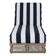 Safavieh Gillian Steel and Fabric Daybed in Tan / Navy