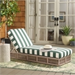 Safavieh Gillian Steel and Fabric Daybed in Tan / Green
