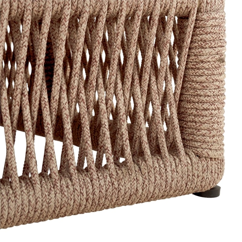 Safavieh Gillian Steel and Fabric Daybed in Tan / Green