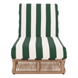 Safavieh Gillian Steel and Fabric Daybed in Tan / Green