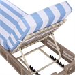 Safavieh Gillian Steel and Fabric Daybed in Tan / Baby Blue