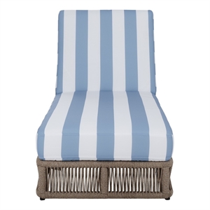 Safavieh Gillian Steel and Fabric Daybed in Tan / Baby Blue