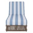 Safavieh Gillian Steel and Fabric Daybed in Tan / Baby Blue