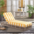 Safavieh Gillian Steel and Fabric Daybed in Tan / Yellow