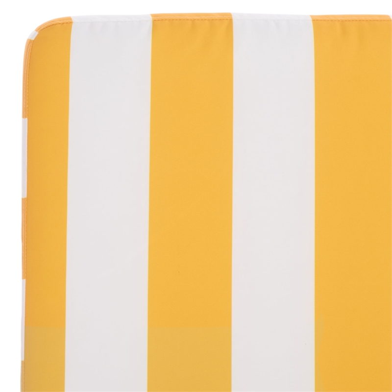 Safavieh Gillian Steel and Fabric Daybed in Tan / Yellow