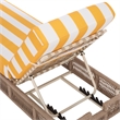 Safavieh Gillian Steel and Fabric Daybed in Tan / Yellow