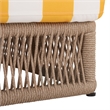 Safavieh Gillian Steel and Fabric Daybed in Tan / Yellow