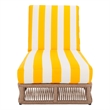 Safavieh Gillian Steel and Fabric Daybed in Tan / Yellow