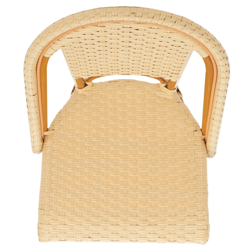 Safavieh California Metal Side Chair  in Natural