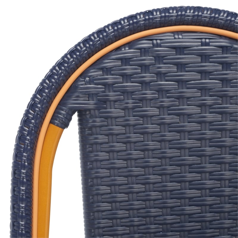 Safavieh California Metal Side Chair in Navy