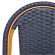 Safavieh California Metal Side Chair in Navy