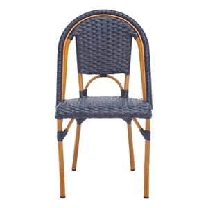 Safavieh California Metal Side Chair in Navy