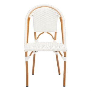 Safavieh California Metal Side Chair  in White