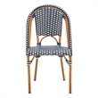 Safavieh California Metal Side Chair  in Navy / White