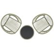 Safavieh Otto 3 Pc Metal and Rattan Set in Green / Black