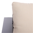 Safavieh Fash 3 Pc Aluminum and Fabric Living Set in Black / Taupe