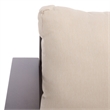 Safavieh Fash 3 Pc Aluminum and Fabric Living Set  in Brown / Taupe