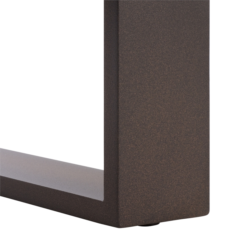 Safavieh Fash 3 Pc Aluminum and Fabric Living Set  in Brown / Taupe