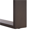 Safavieh Fash 3 Pc Aluminum and Fabric Living Set  in Brown / Taupe