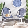Safavieh California Metal Side Chair  in Navy / Navy