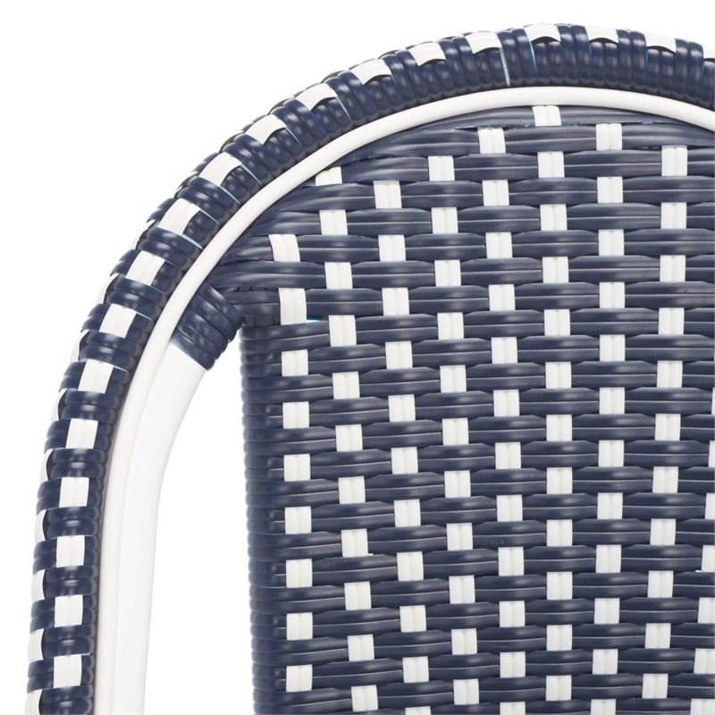 Safavieh California Metal Side Chair  in Navy / Navy