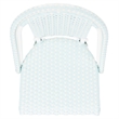 Safavieh California Metal Side Chair in Baby Blue / White